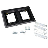 Legrand - Wiremold 827PCC-BLK Two-Gang Nonmetallic Carpet Flange, Black